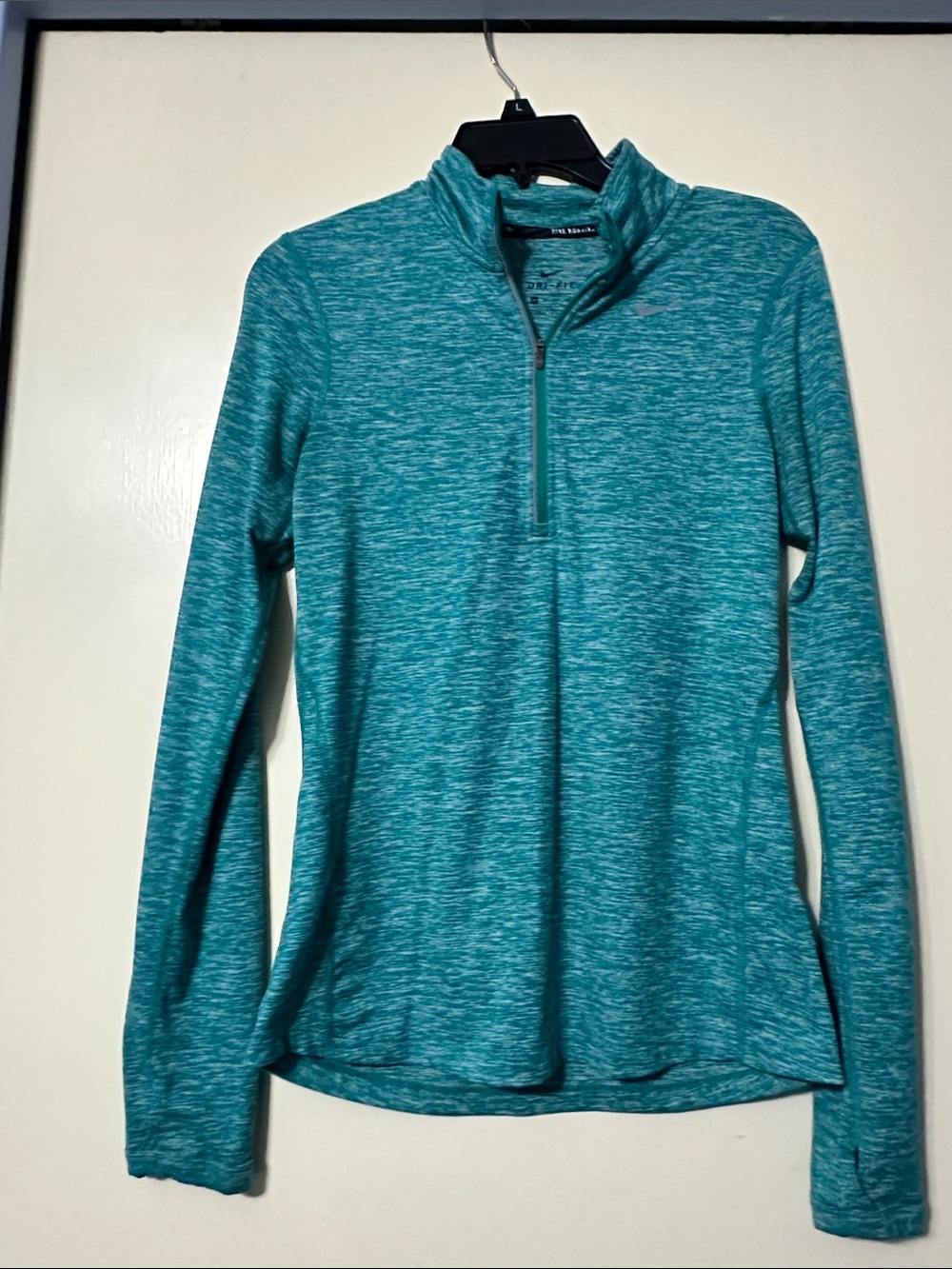 Nike Women's Teal Quarter-Zip Performance Pullover
